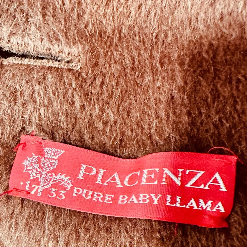 Bill Blass Vintage Rare Baby Llama Coat 4 Mid Length Brown Old Money Classic
